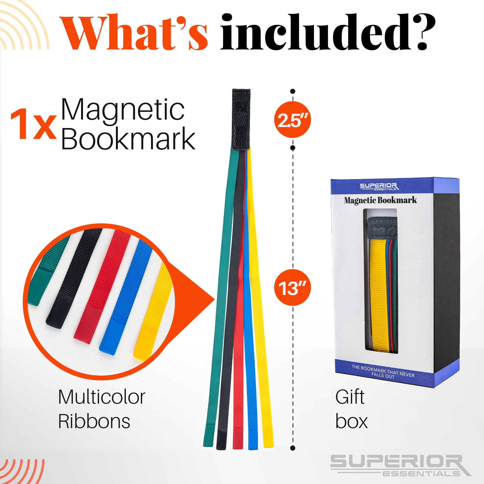 Genuine Leather Multi Page Magnetic Attachable Bookmark with 5 Multi-C ...