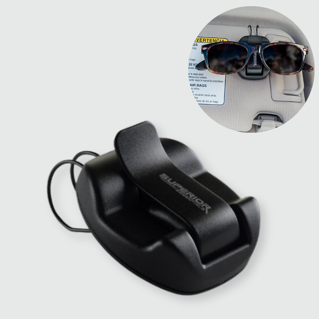 goggles holder Superior Essentials Sunglasses Holder for Sun Visor/Air Vent - Conveniently Holds Sunglasses