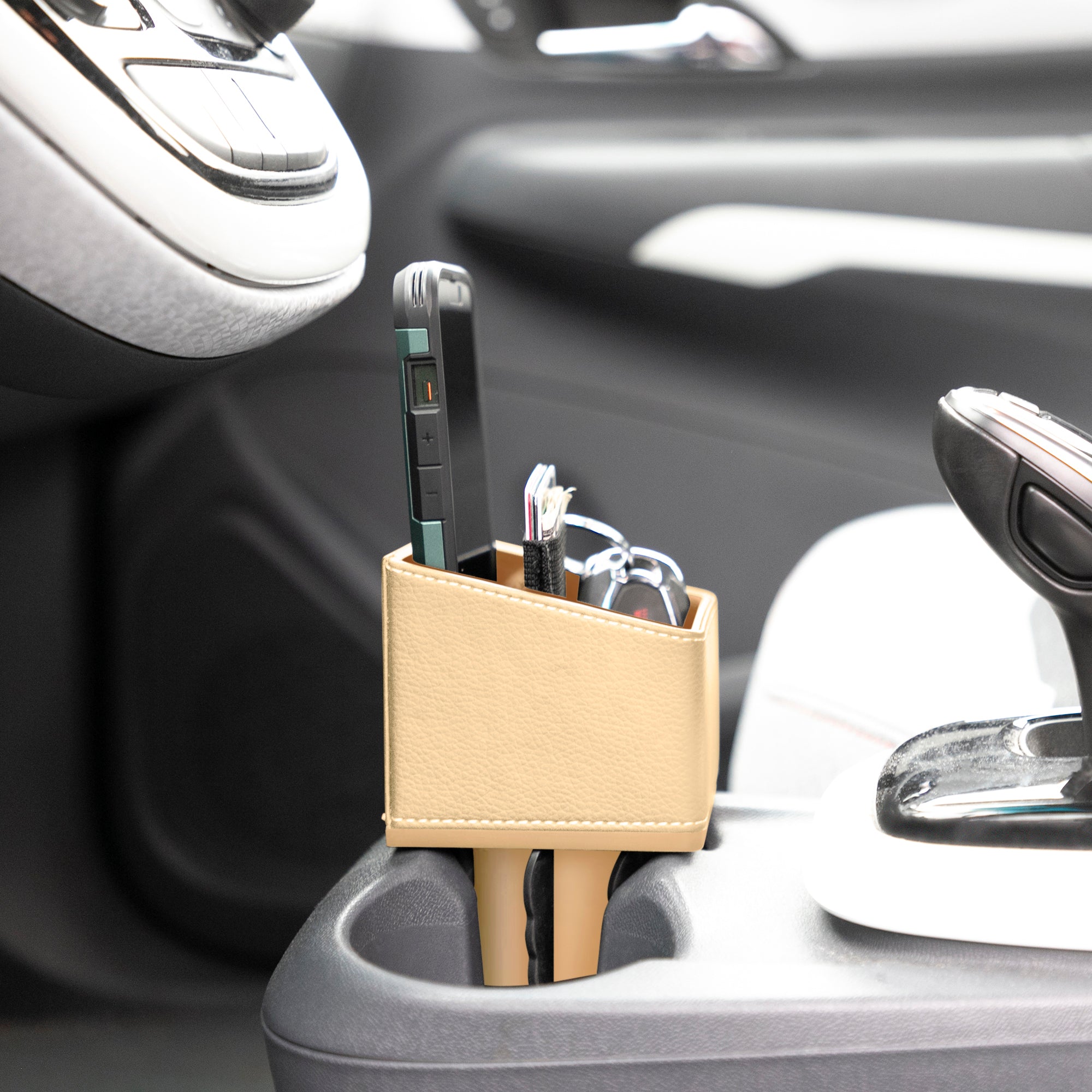 Expander Car Key Phone and & Key Storage Dock Expander for Car Cupholder ...